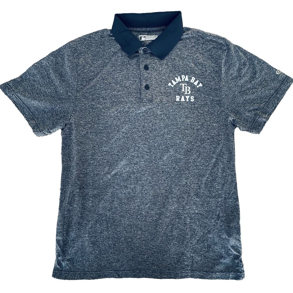 Tampa Bay Rays MLB Men's L Polo Shirt Navy Blue Genuine Merchandise Baseball